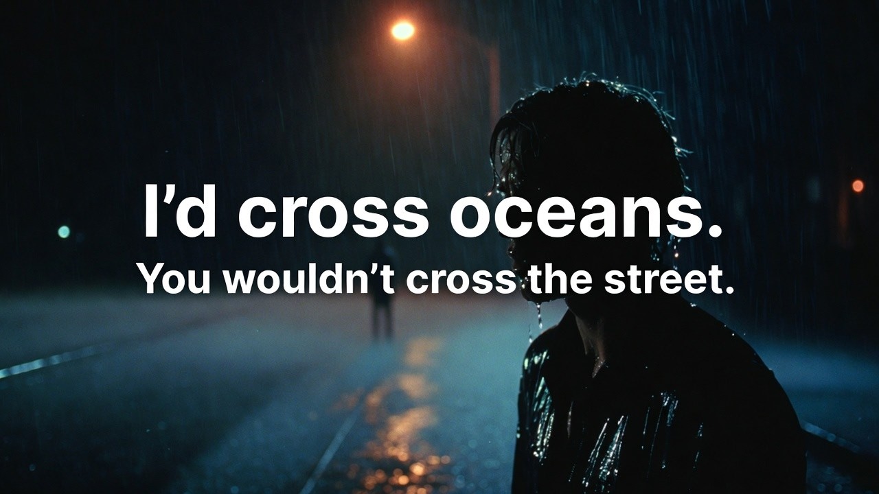 I’d Cross Oceans |You Wouldn’t Cross the Street