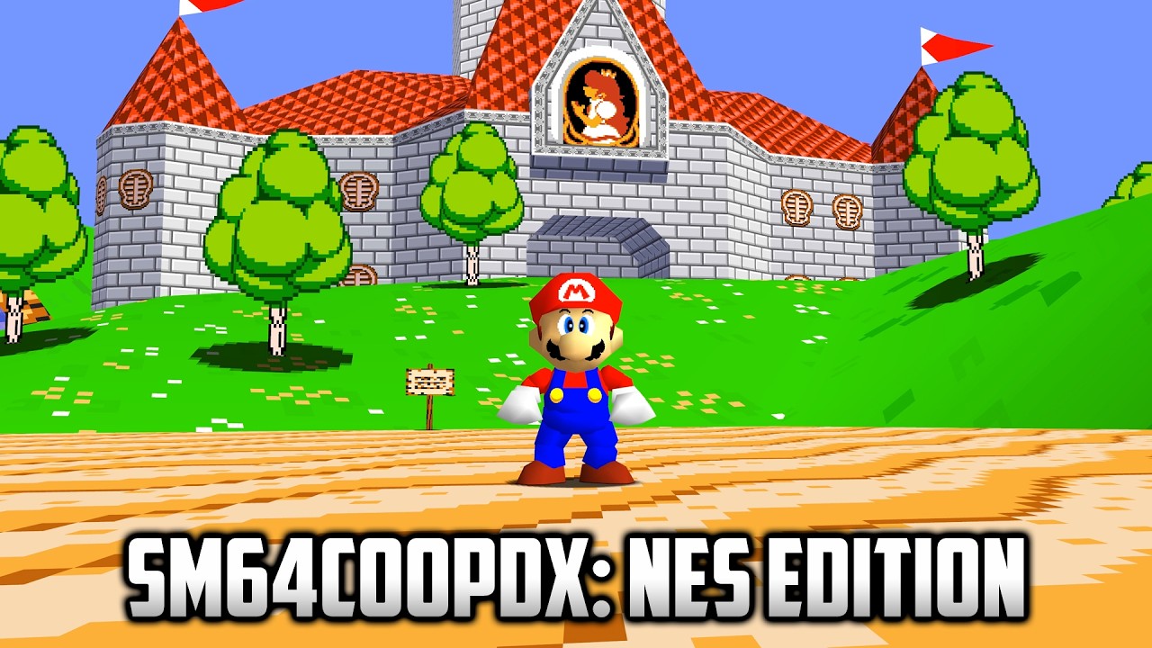 ⭐ Super Mario 64 PC Port - SM64coopDX: NES Edition v0.1