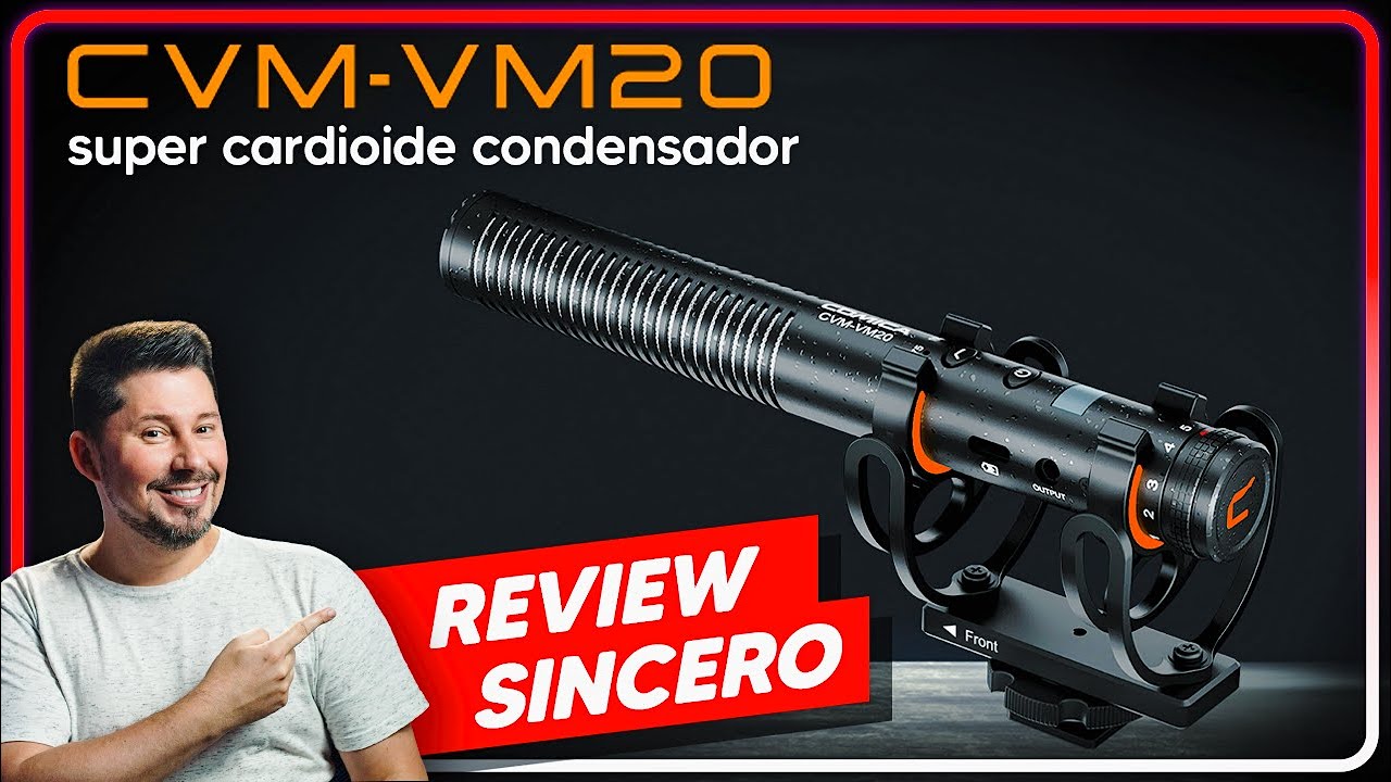 Microfone cardioide VM20 da COMICA (CÂMERA e CELULAR) | Review Sincero