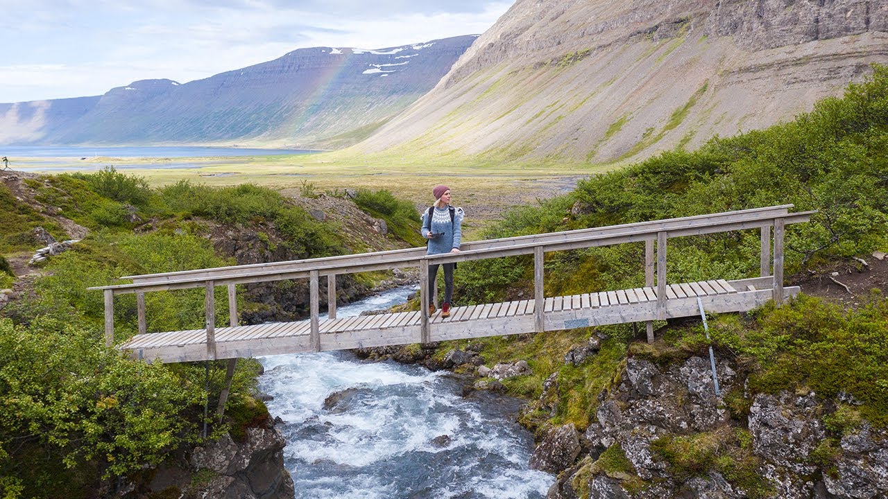 Valagil Waterfall Hike - Westfjords Iceland