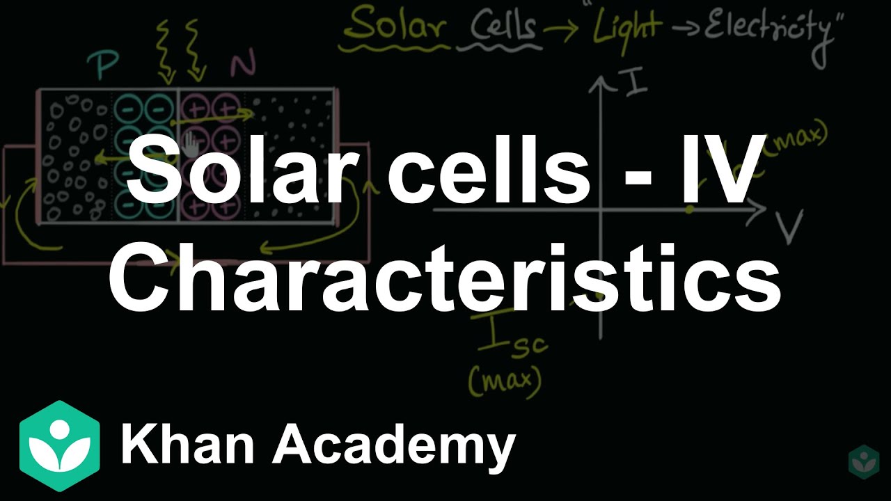Solar cells - IV characteristics | Semiconductors | Class 12 | Physics | Khan Academy