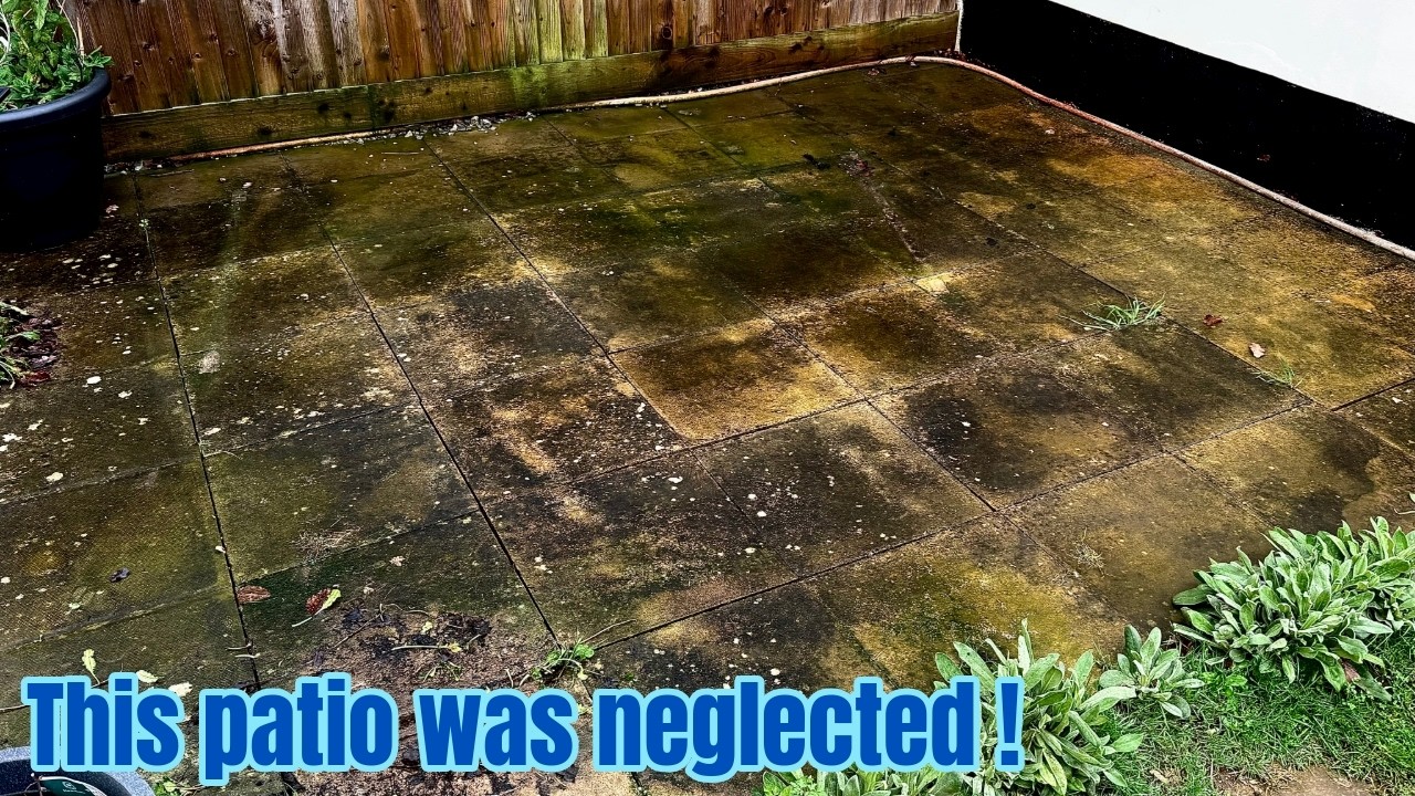 Let's clean some dirty patios - Pressure washing