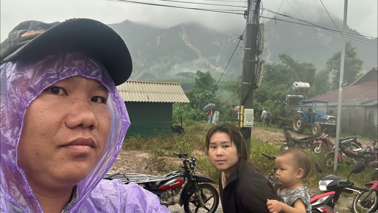 Where I live it is raining heavily, all over the hills there are landslides