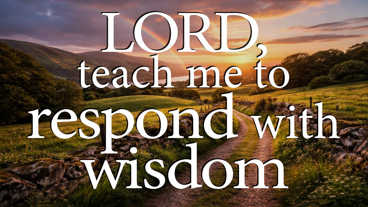 LORD, Teach Me to Respond With Wisdom  &mdash;  Christian Prayer for Discernment