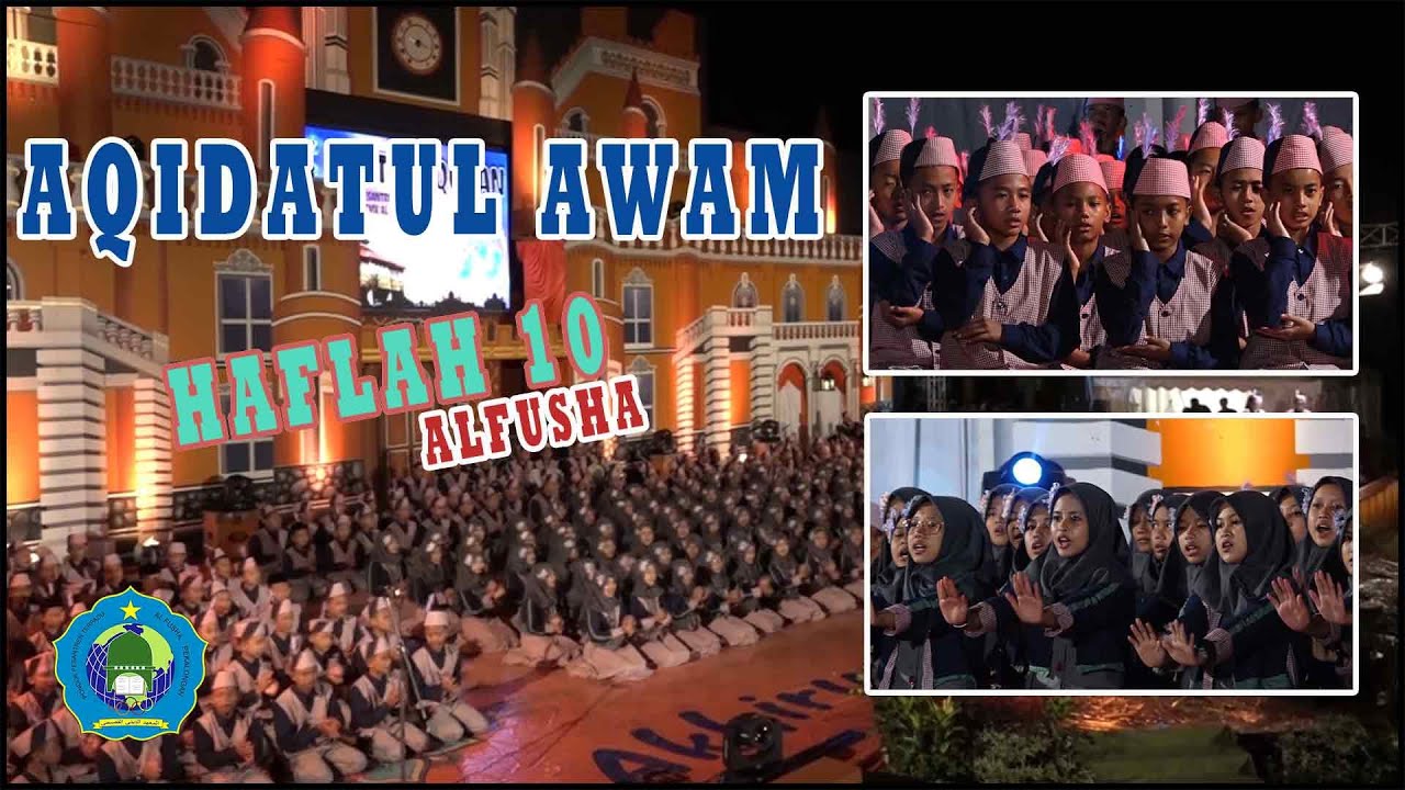 KREATIF ‼️‼️ PENAMPILAN AQIDATUL AWAM X TARI SAMAN DARI KELAS 1 TSANAWIYAH || HAFLAH 10 - Acara ke-7