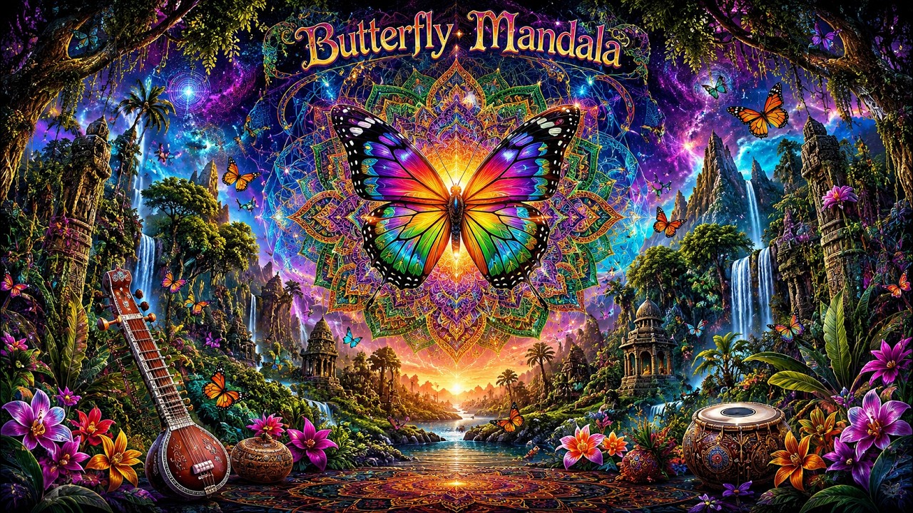 Butterfly Mandala - Spiritual Goa Trance Mix (Sitar, Tanpura & Tribal Percussion)
