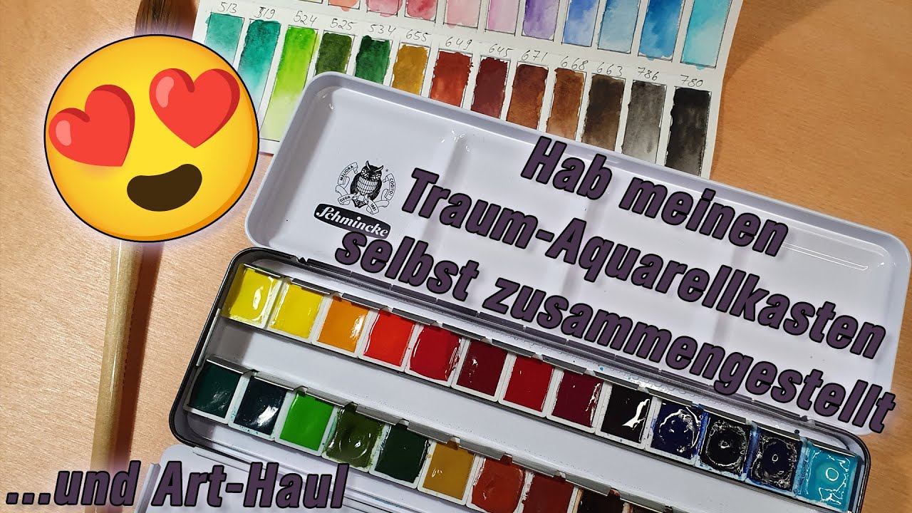 Schmincke Horadam Aquarellkasten zusammenstellen - und Art-Haul