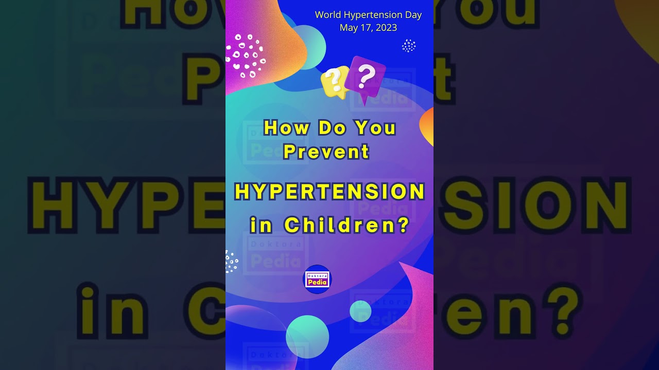 How Do You Prevent Hypertension in Children? #shorts #worldhypertensionday