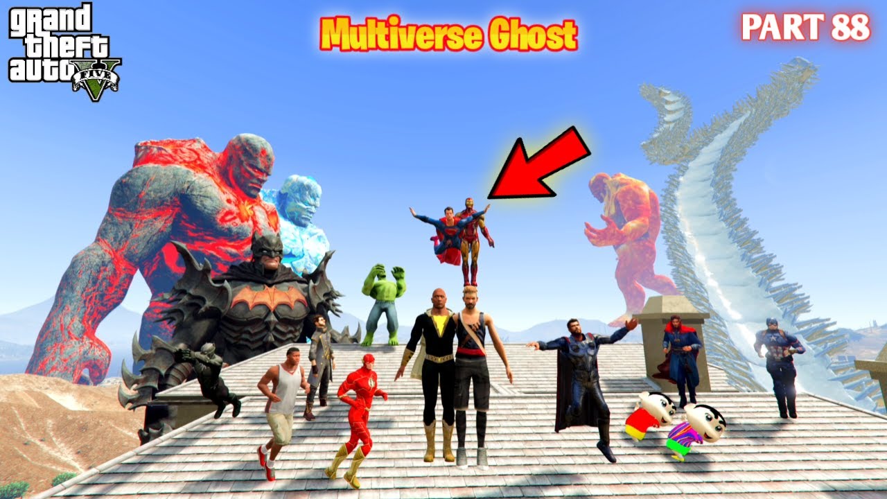 Multiverse Ghost Who Will Save Ironman Hulk Adam in GTA5 #88