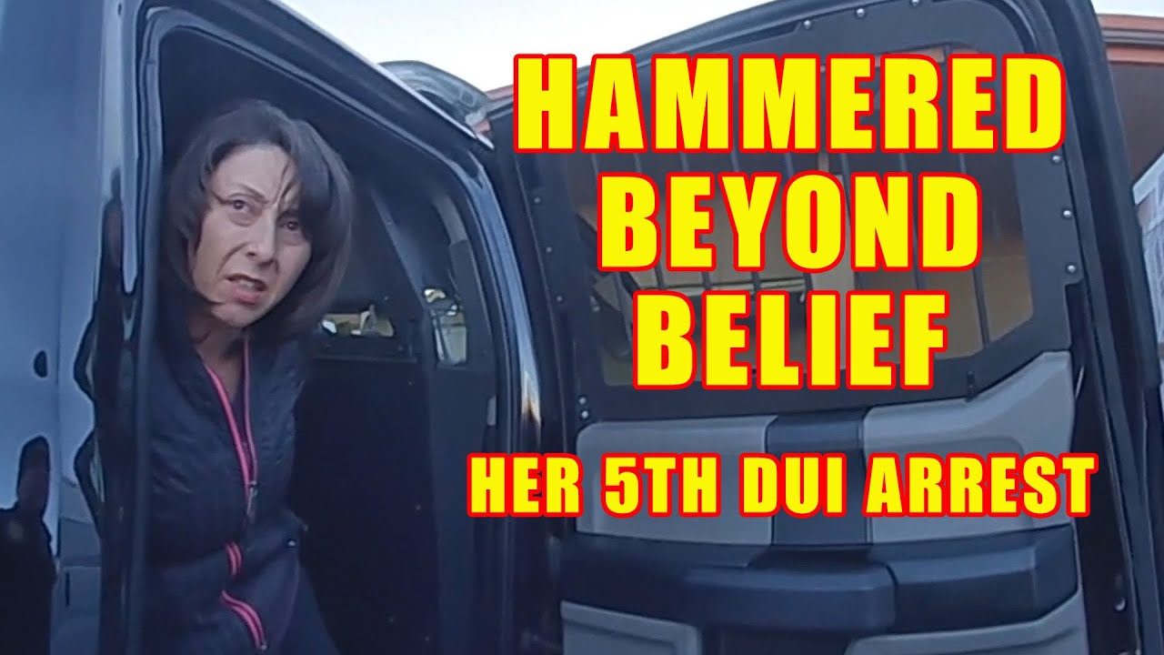 Woman is Drunk Beyond Belief - Her 5th DUI Arrest