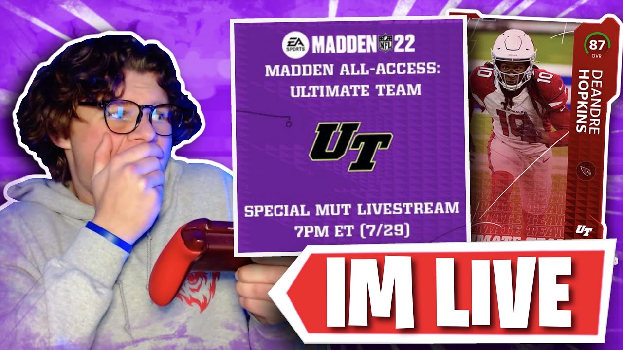 SPECIAL MUT LIVESTREAM WATCH PARTY!! MADDEN 22 NEWS