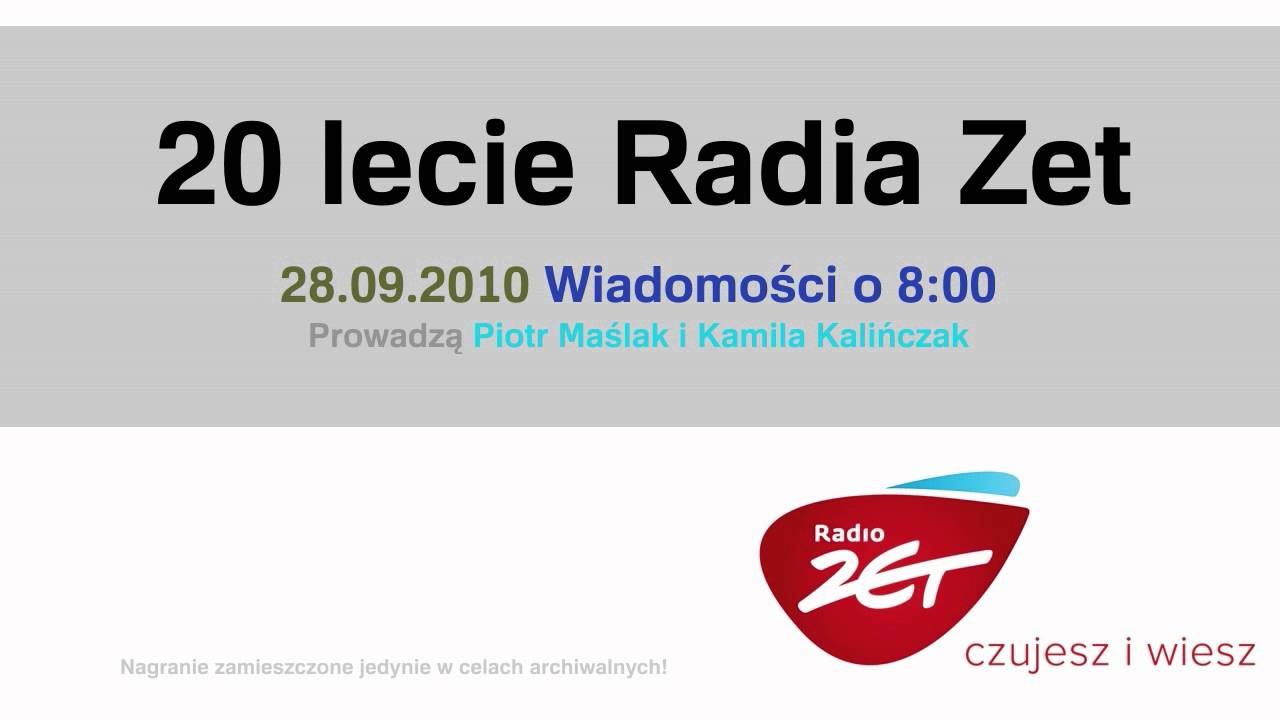 20-lecie Radia Zet - 28.09.2010 - Wiadomości o 8:00