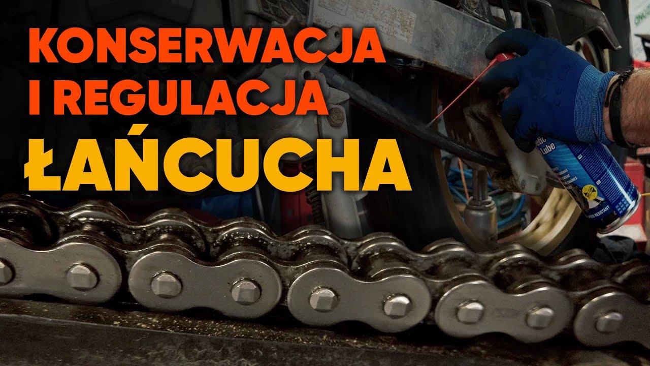 Naciąganie łańcucha w motocyklu i jego konserwacja.