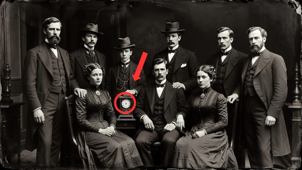 Foto Familiar de 1889 — Archivistas Quedan en Silencio al Ver el Reloj
