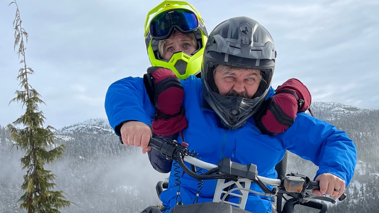 Snowmobiling Newbs Take on Cougar Mountain - Whistler, B.C.