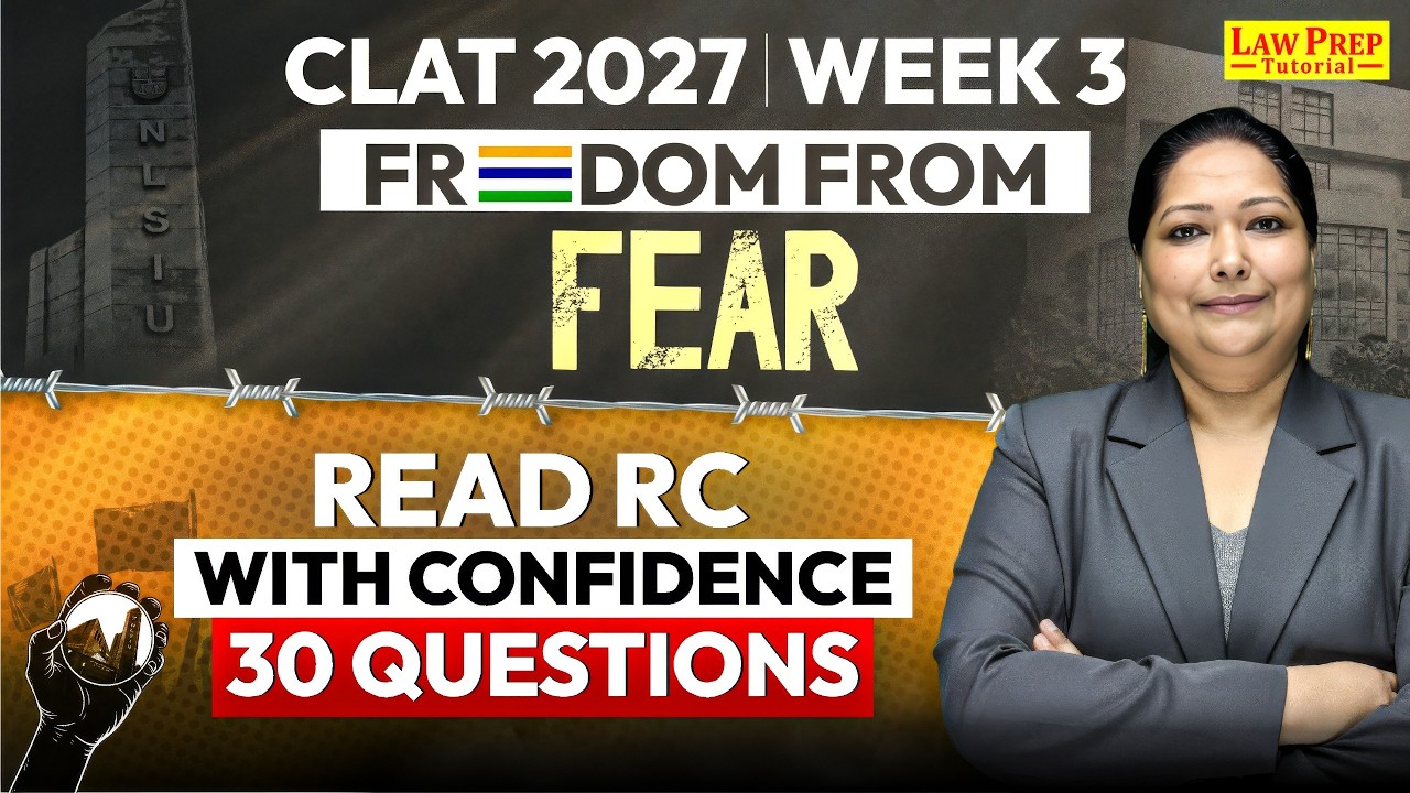 CLAT 2027 English: Read RC With Confidence | 30 Practice Questions