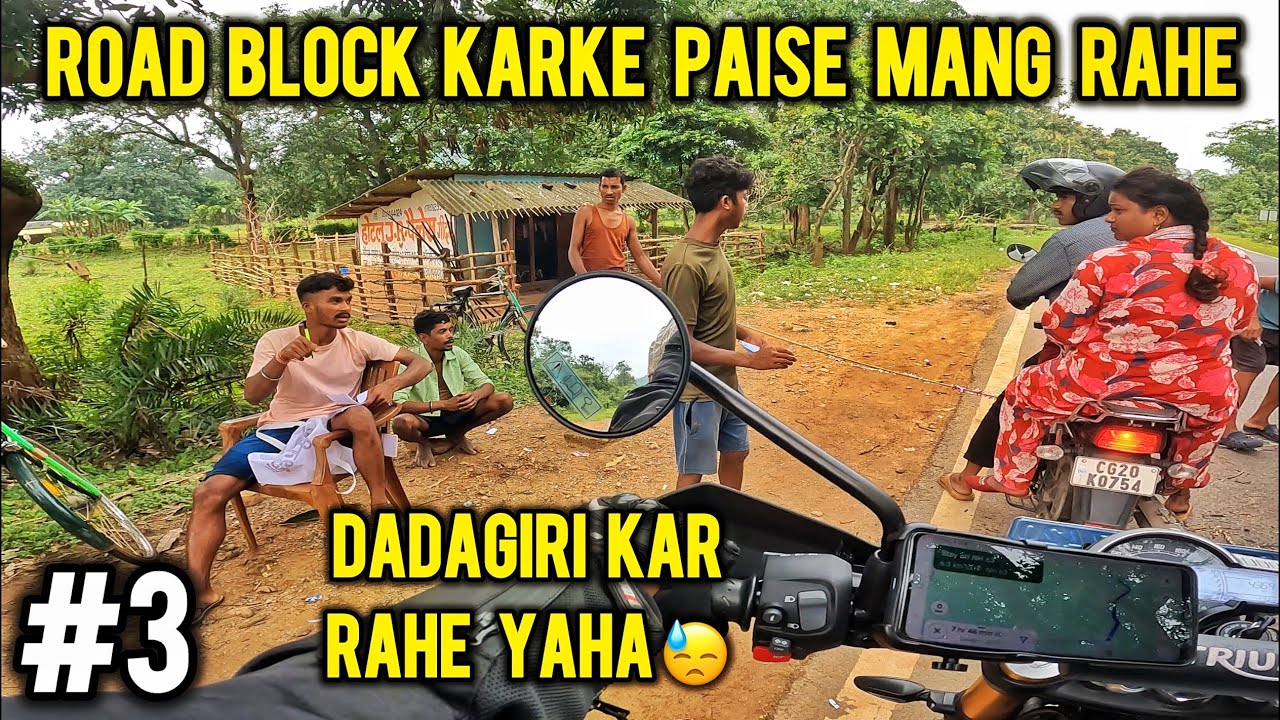Chhattisgarh-Odisha Border Pe Rok Liya 😱Ep-03| Triumph Scrambler 400 X| Sagar Tumkur