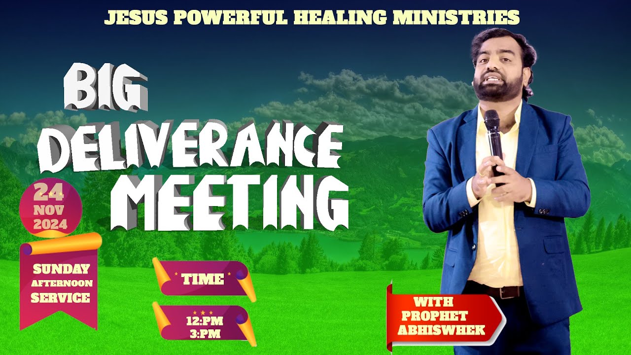 BIG DELIVERANCE MEETING #prophetabhishek #jesuspowerfullhealingministery