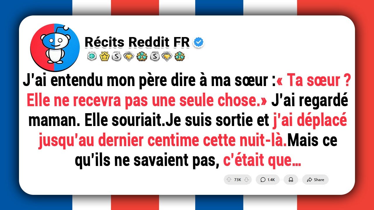 Mes PARENTS ont dit à ma sœur : « Ta sœur ne recevra pas une seule chose. » Alors...
