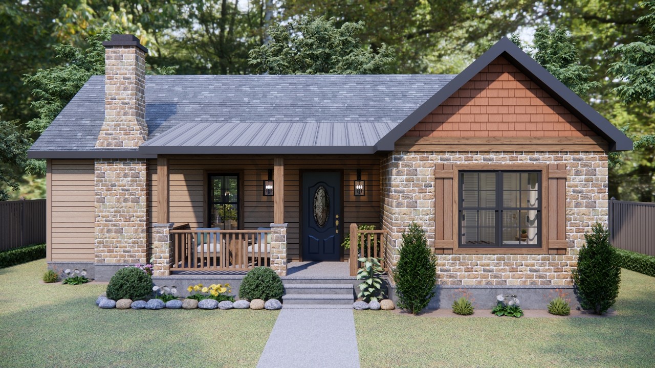 830 Sq Ft (77m2) This Small House Has It All | Cozy and Charming...