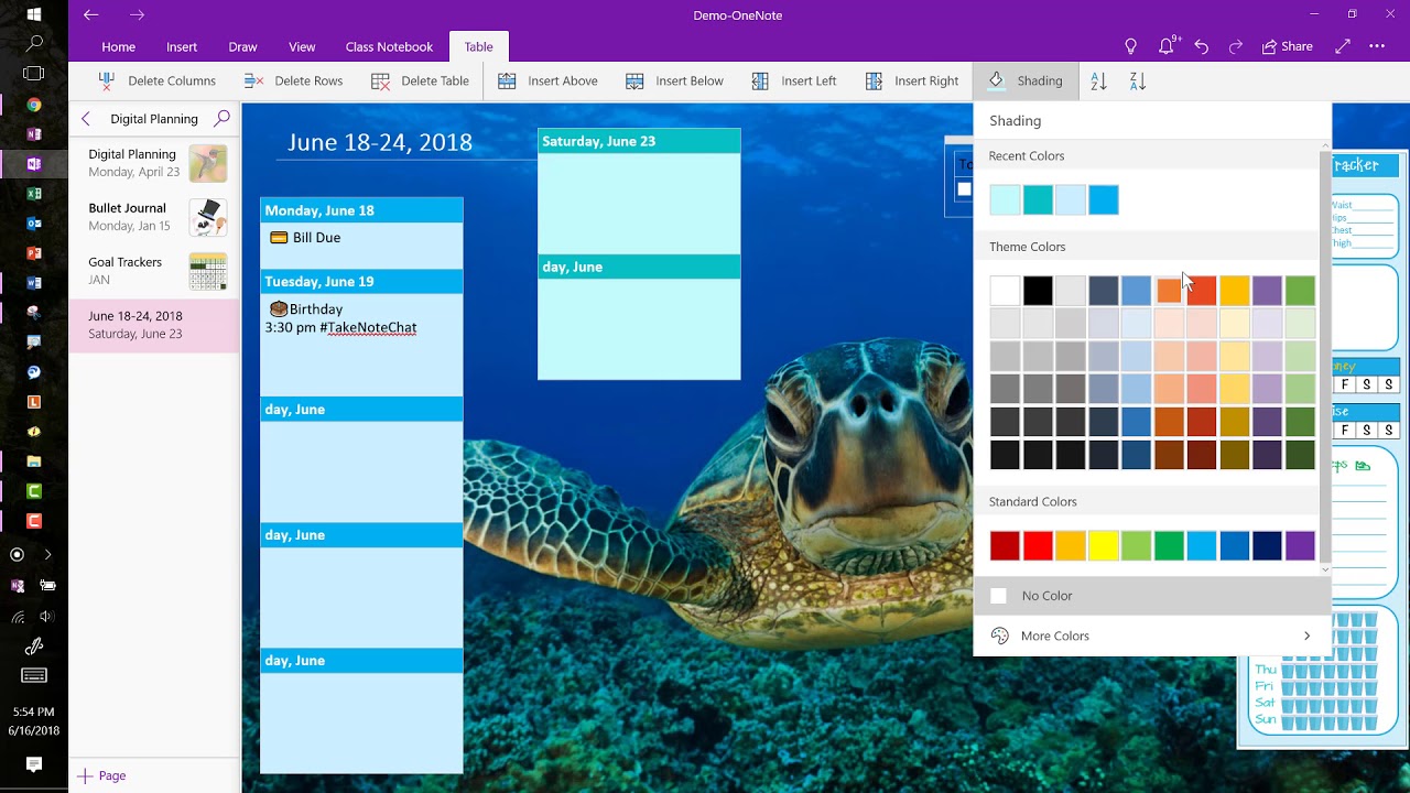 Freestyle Planning with OneNote