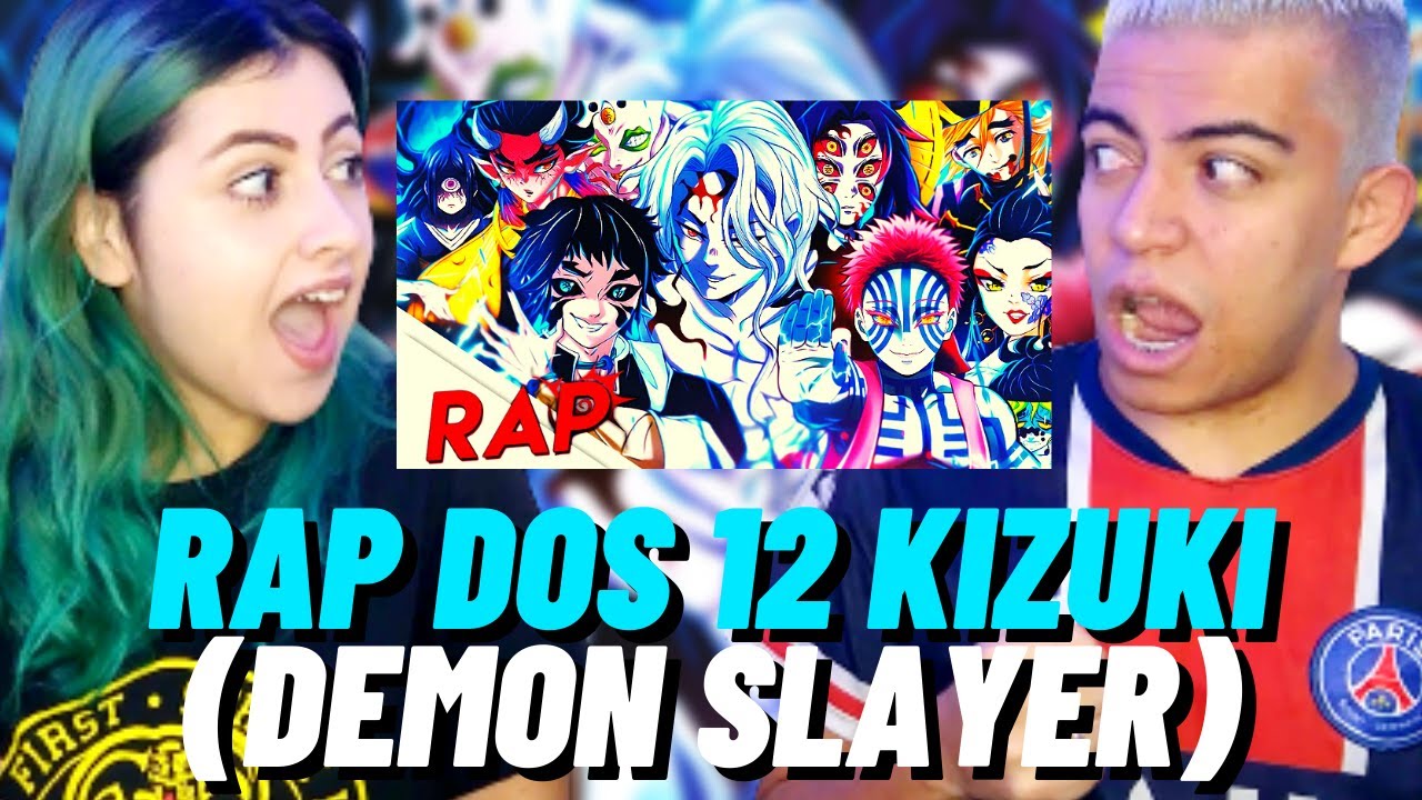 REACT - Rap dos 12 Kizuki (Demon Slayer: Kimetsu no Yaiba) | Sting - CASALZINHO