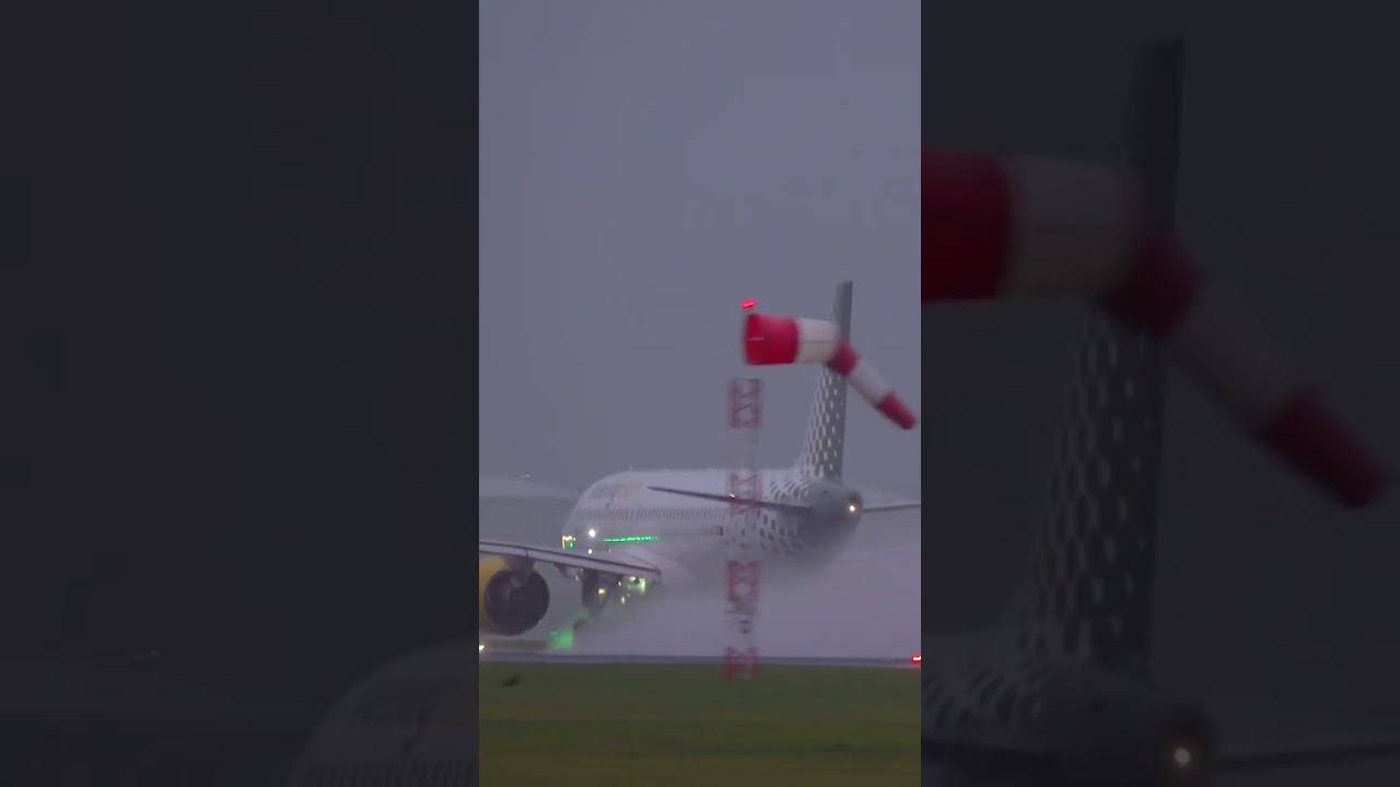 THIS much water spray is caused during takeoff #shorts