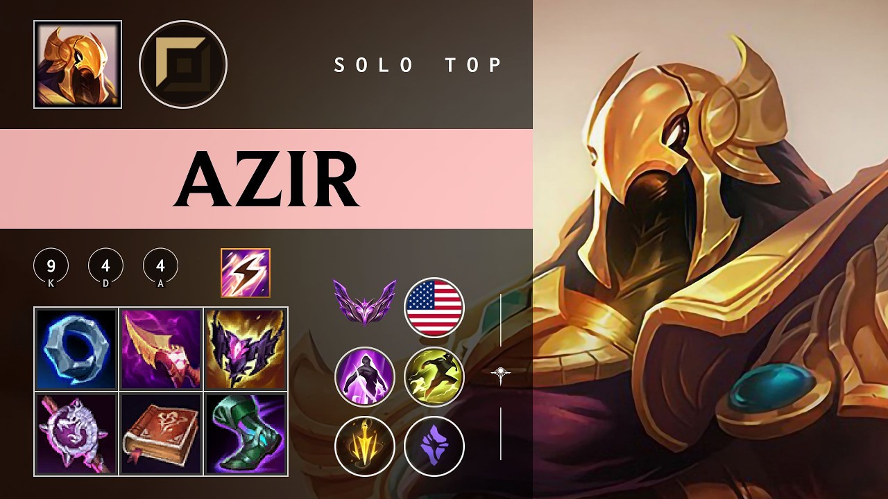 Azir Top vs Fiora - NA Master Patch 26.03