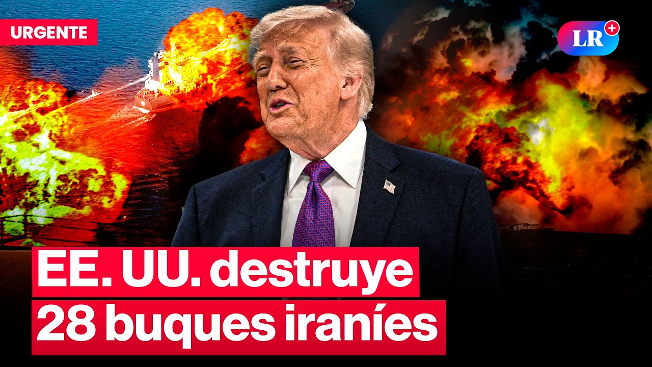 🚨 ¡URGENTE! Trump confirma ataque a 28 buques de Irán en Ormuz | #LR