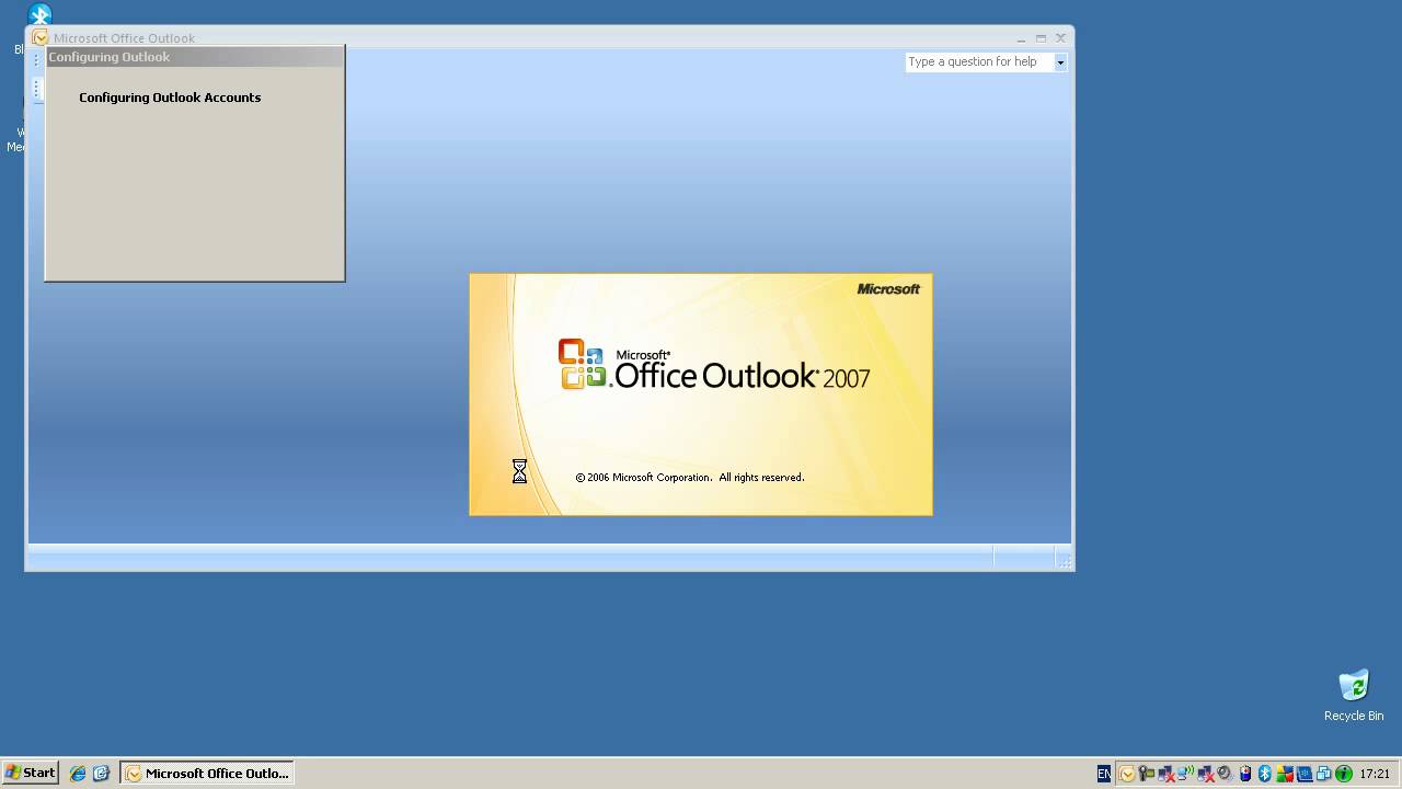 Configuring Microsoft Outlook 2007 To Access An Exchange Server - Windows XP