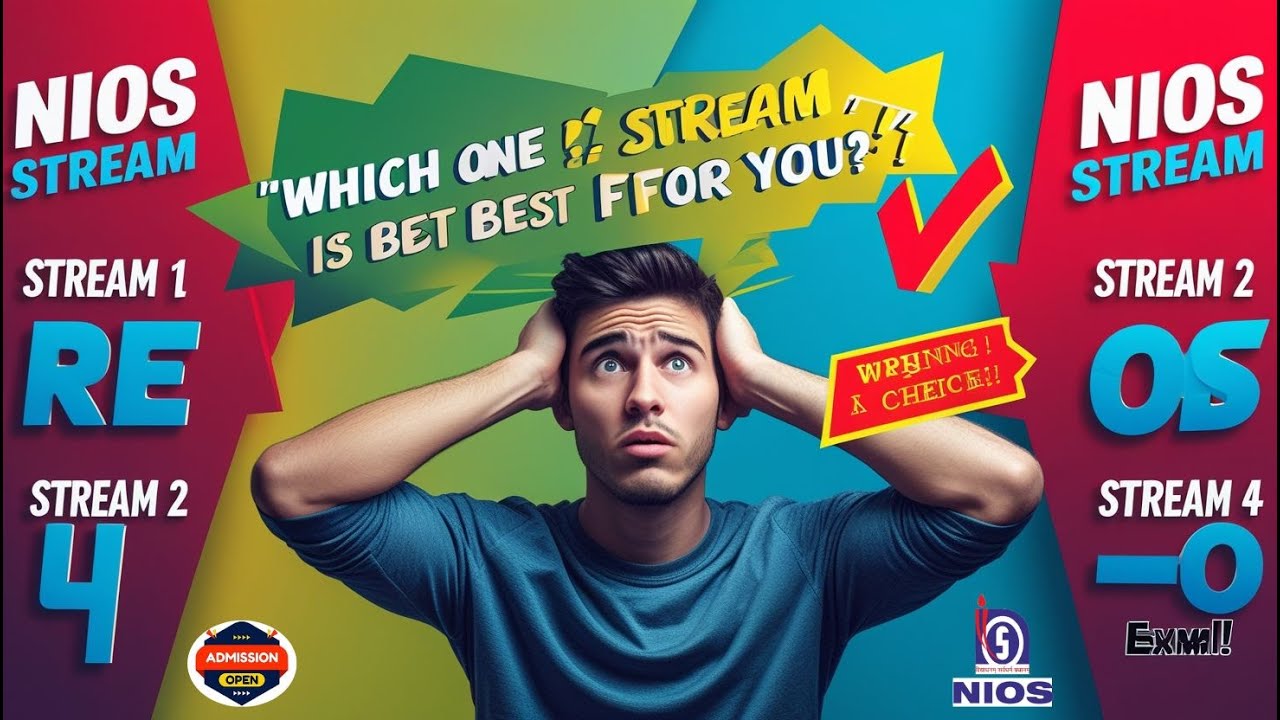 NIOS Streams Explained 🔥 | Stream 1, 2, 3, 4 Full Details in Hindi | Kaunsa Best 10th/12th Ke Liye?