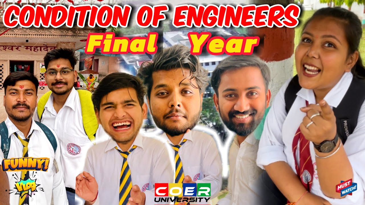 Coer University Roorkee | Engineer’s Condition in final Year | vlog 47 #colleglife #engineer