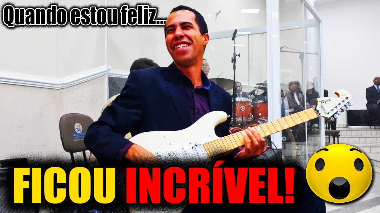 Tocando Guitarra Na Igreja 🔥 Hino Da Harpa Rude Cruz 291