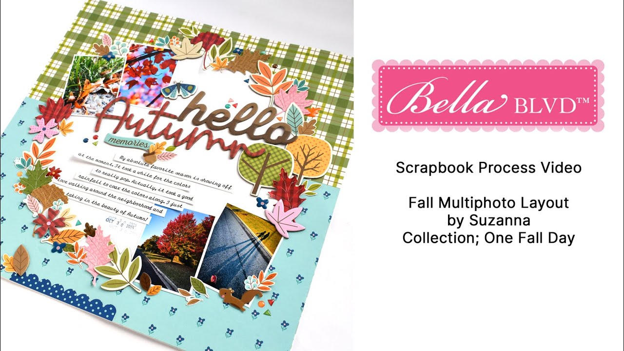 Watch Me Create a Beautiful Autumn Wreath with Paper for my Scrapbook Page!