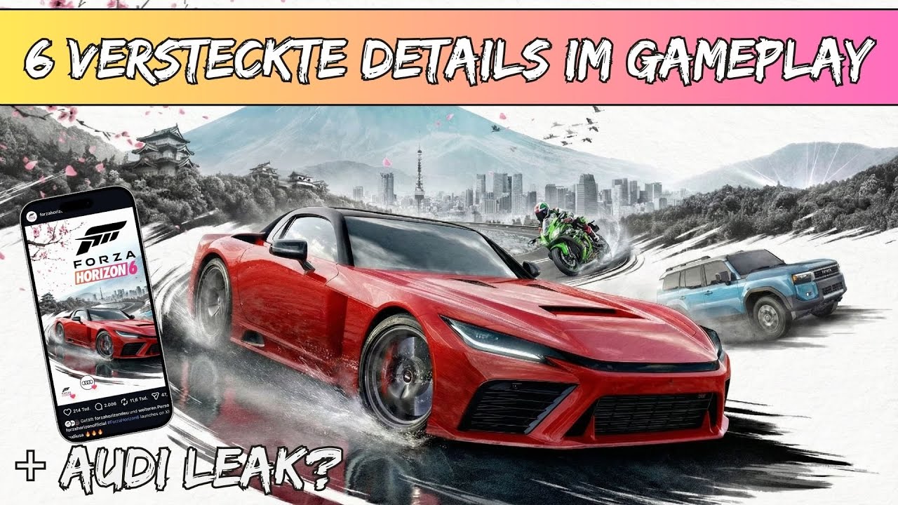 Forza Horizon 6 - 6 versteckte Details im Gameplay, Autobahn, Motorräder und Audi bereits geleaked?