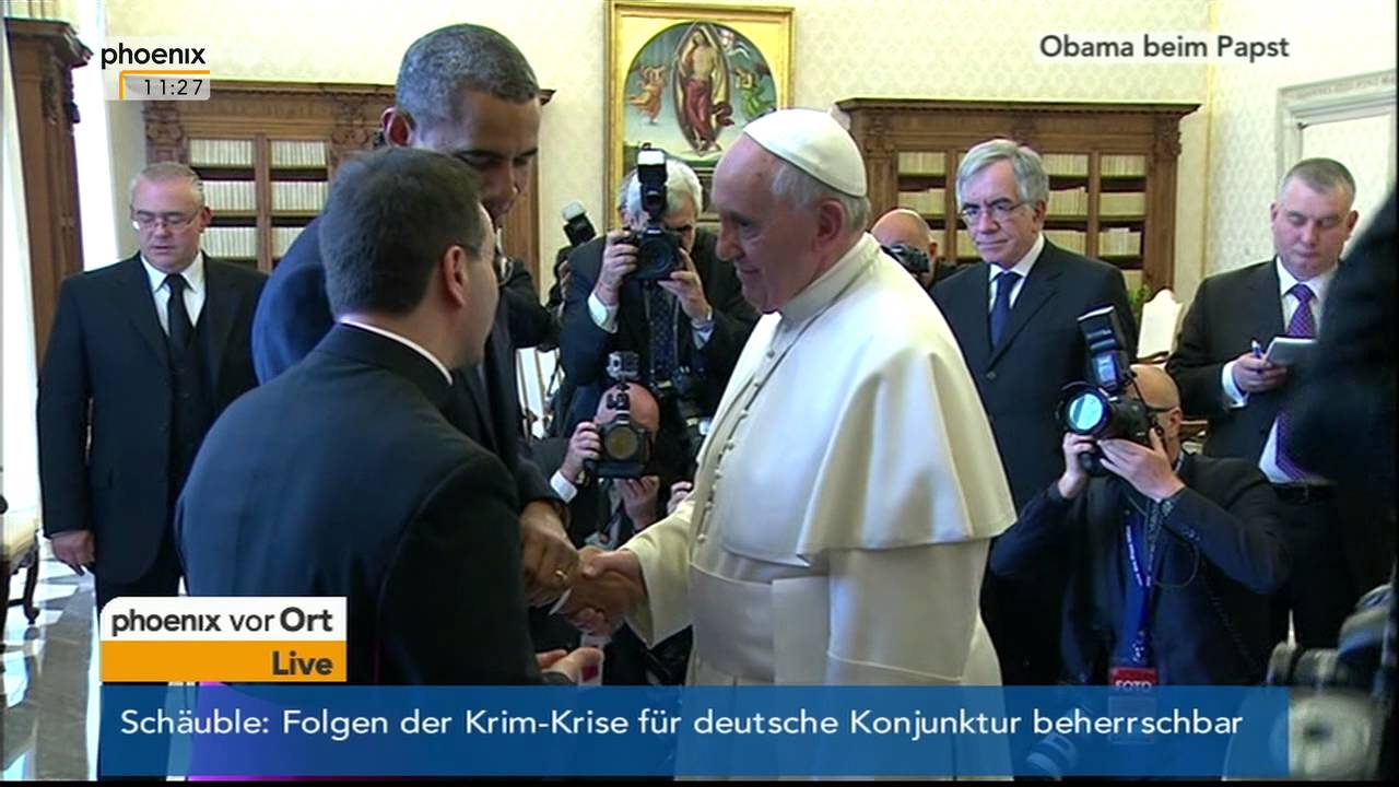 Privataudienz - Barack Obama bei Papst Franziskus am 27.03.2014