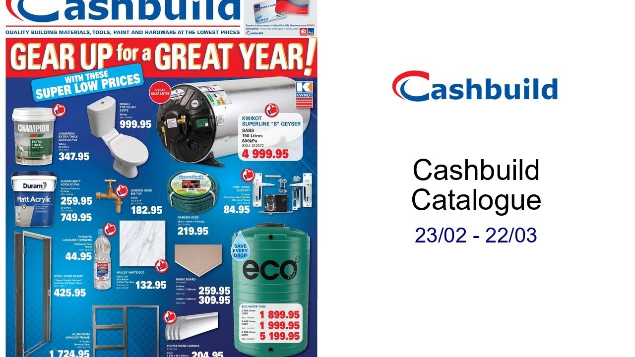 Cashbuild Catalogue 23/02 - 22/03