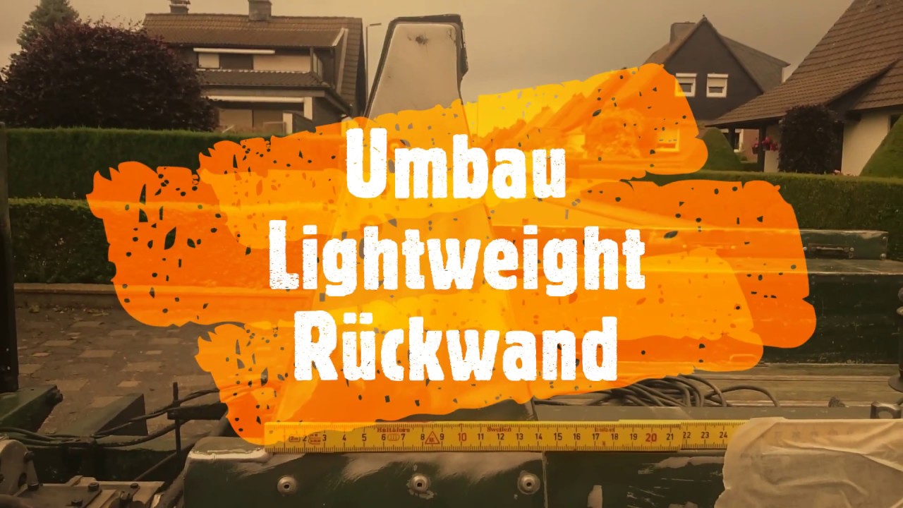 Umbau Land Rover Serie 2a Lightweight R&uuml;ckwand