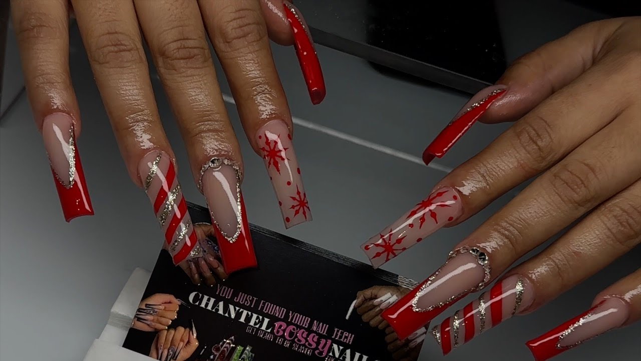 Red Holiday Nails ❣️ | Watch Me Work