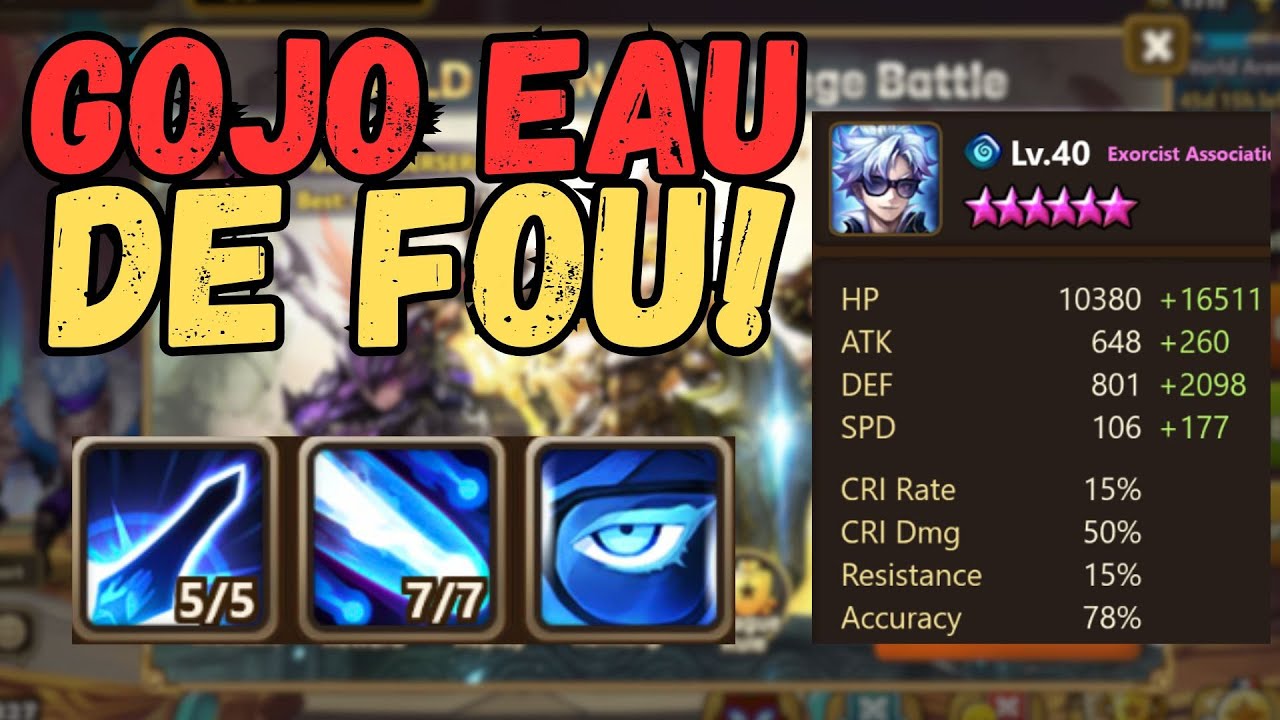 Le Gojo Eau est incroyable en challenge RTA ! SUMMONERS WAR