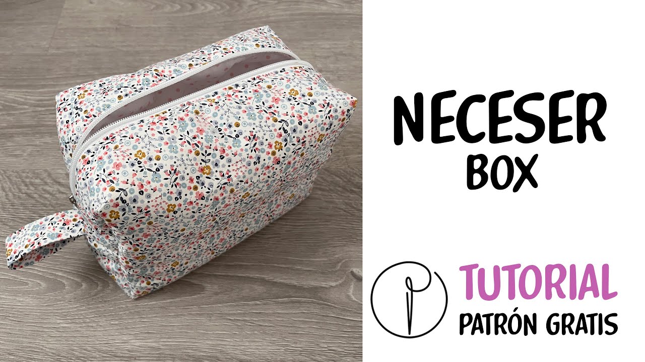 Cómo hacer un Neceser tipo box. Patrón Gratis. DIY