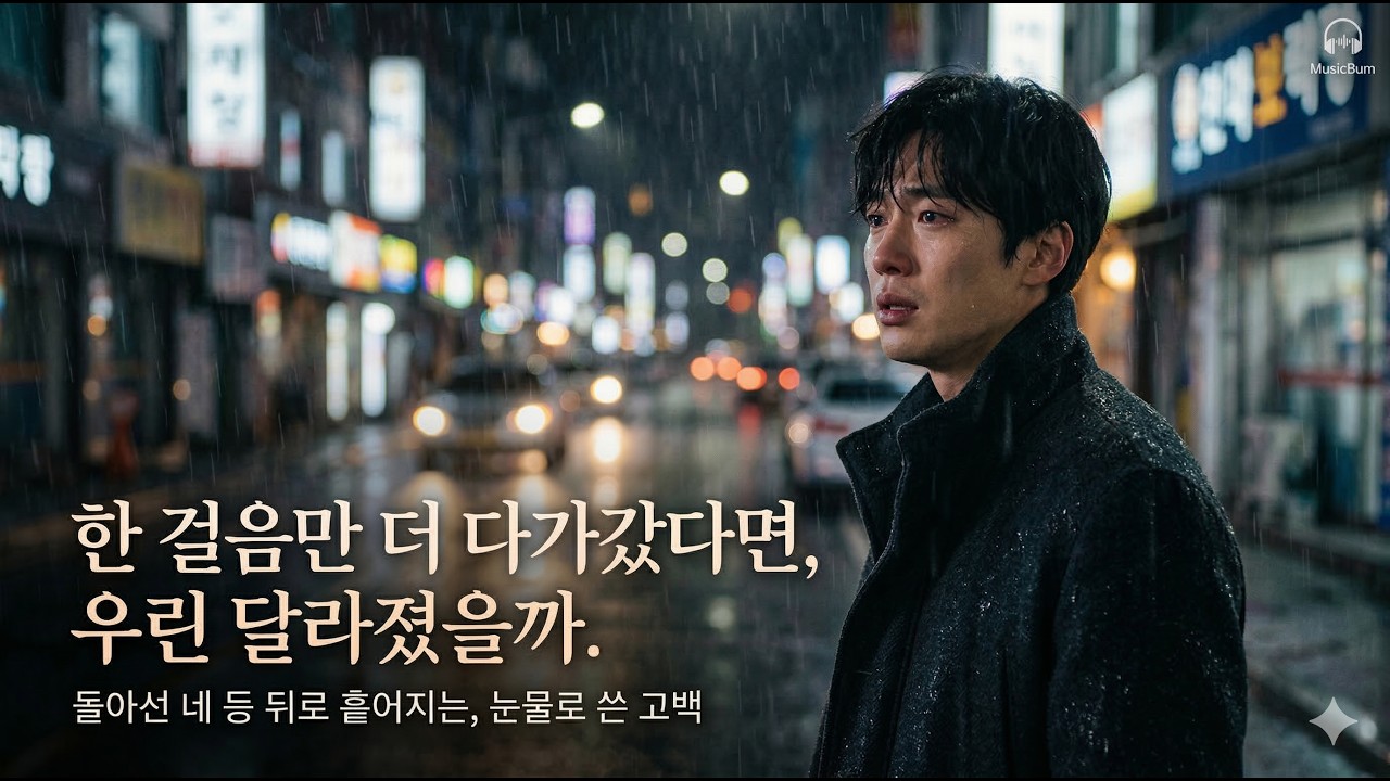 후회해도 늦어버린 밤, 당신을 위로할 노래. [🎵눈물 감성 발라드 I 삼켜버린 한마디 - With MusicBum]