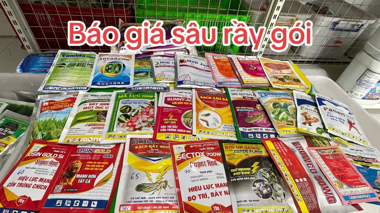  Báo giá các sản phẩm sâu ,rầy bọ trĩ ...#apnews #xh #baogia 