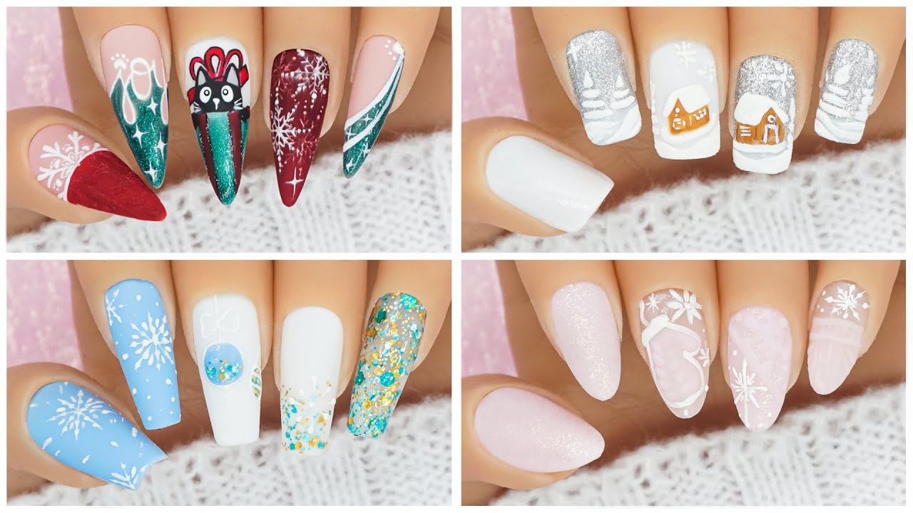 Christmas Nail Art 2025🎄| Winter Compilation & Easy Designs ❄️ Simple Nails Art Ideas | Cute Nails 💖