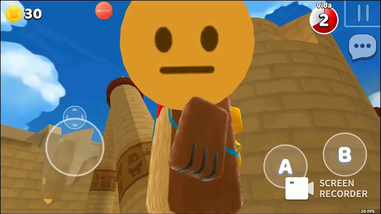eu jogando na vila do deserto