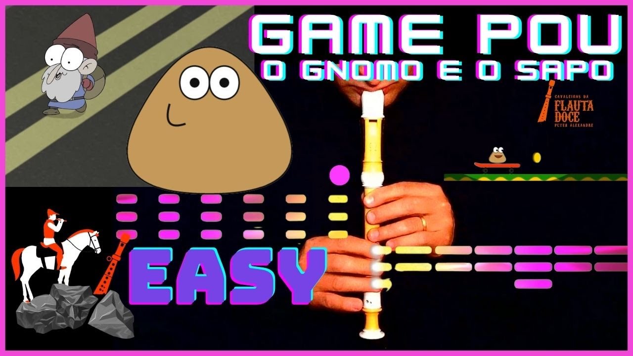 GAME POU / O GNOMO ESTAVA ANDANDO EM CIMA DO ASFALTO... / CLIFF JUMP - O GNOMO E O SAPO