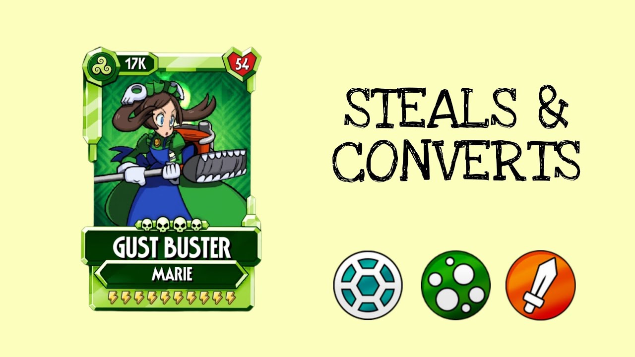 GUST BUSTER Marie showcase, skullgirls mobile