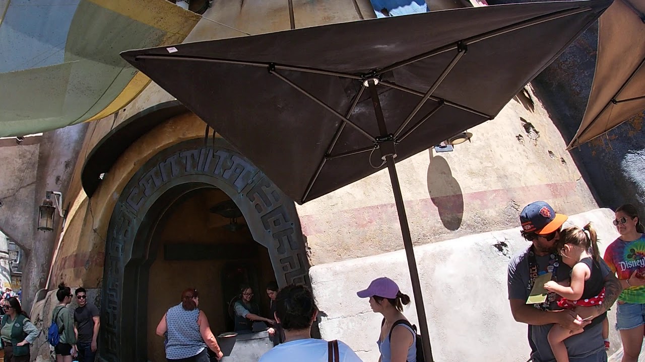walking to the meleniun falcon for the 1st time in star wars land