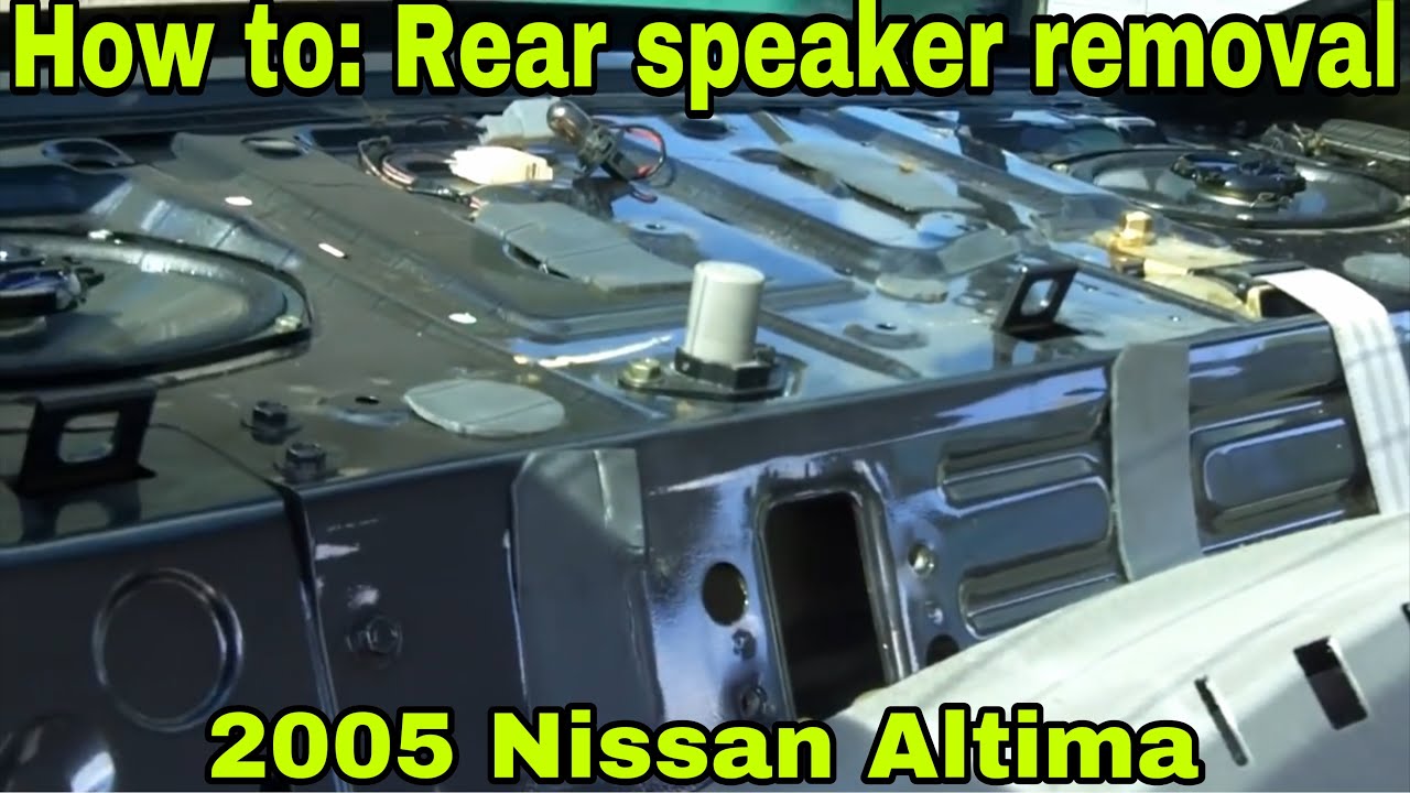 Nissan Altima Rear Speaker Installation: How To