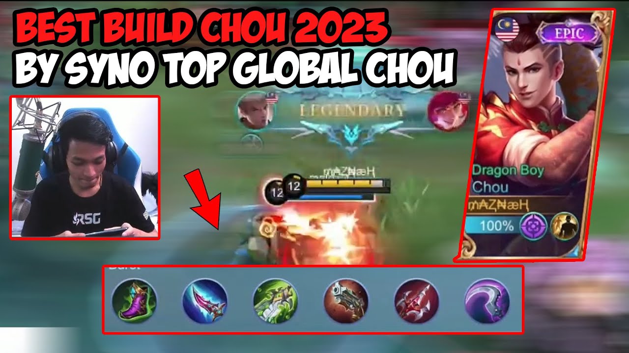 BEST BUILD CHOU TERSAKIT 2023 BY SYNO !! TOP GLOBAL CHOU